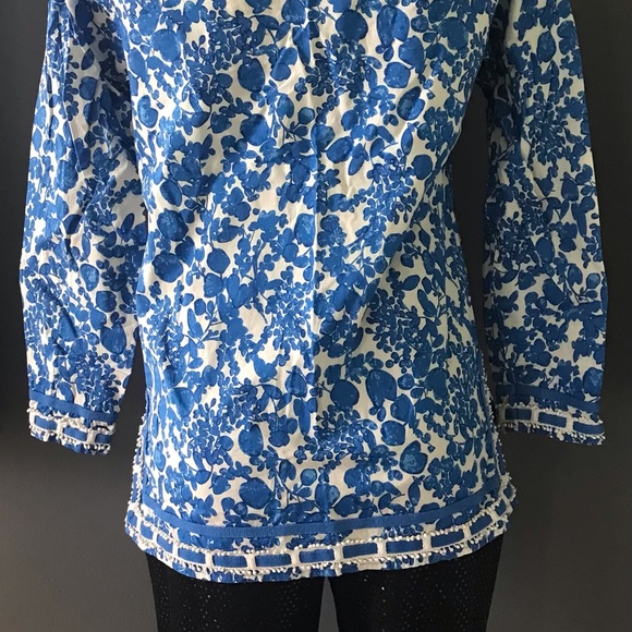 Cynthia Rowley batik style cotton blouse 💙 - Picture 9 of 10